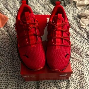Puma Red Softride slipon Men’s size 11 athletic shoes. Brand new in box.